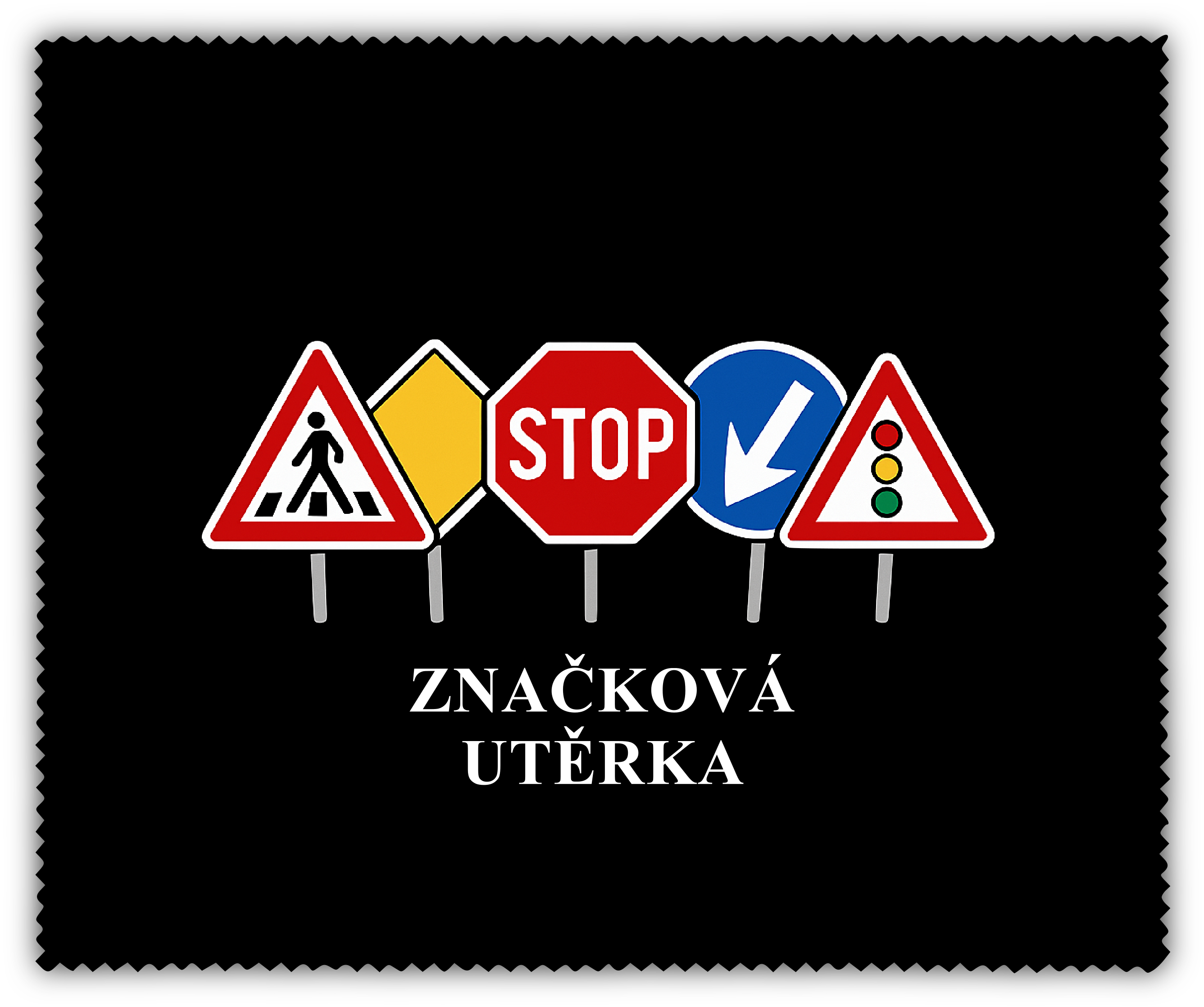 Čistící utěrka - dopravní značky
