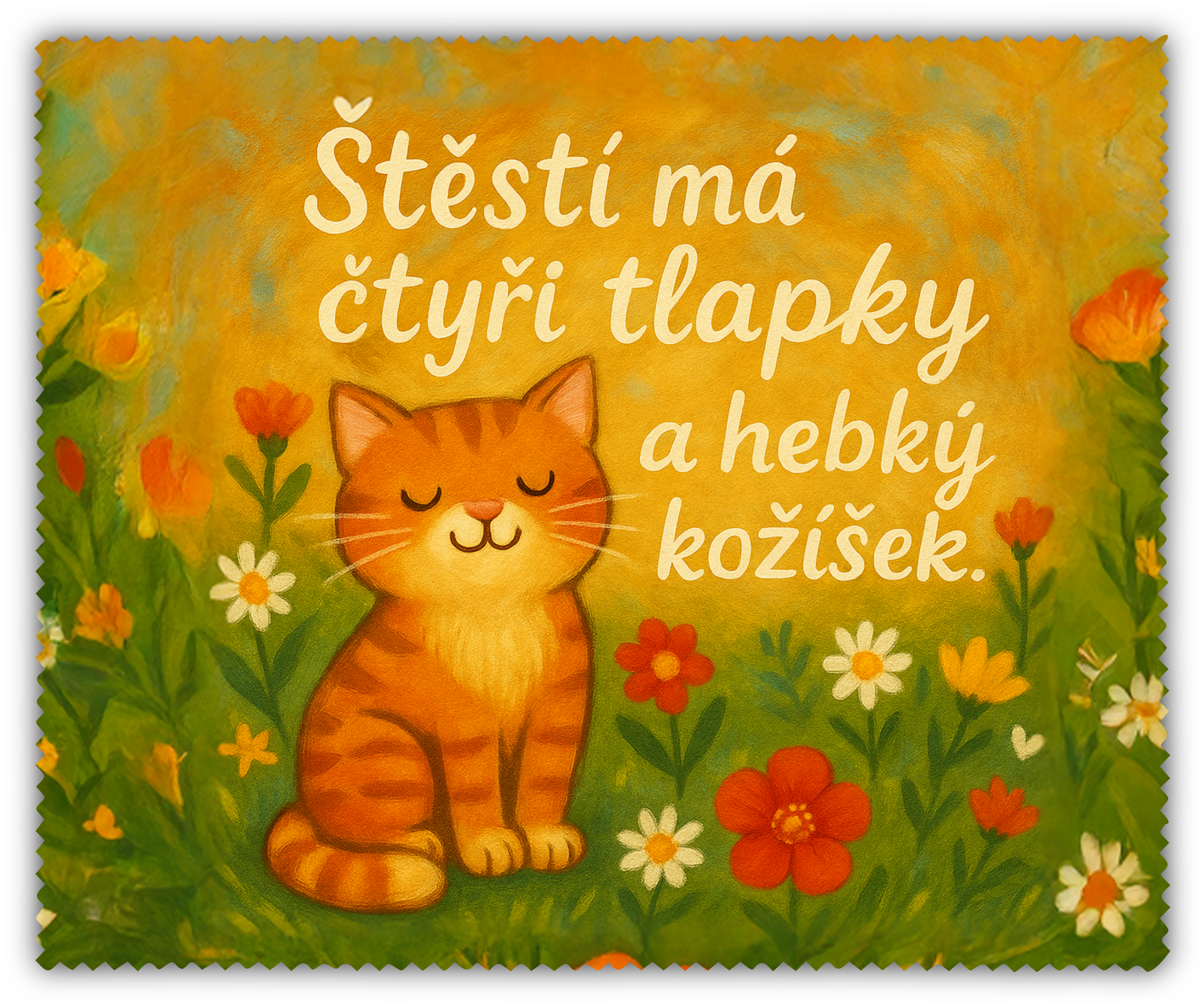 Čistící utěrka - kočička