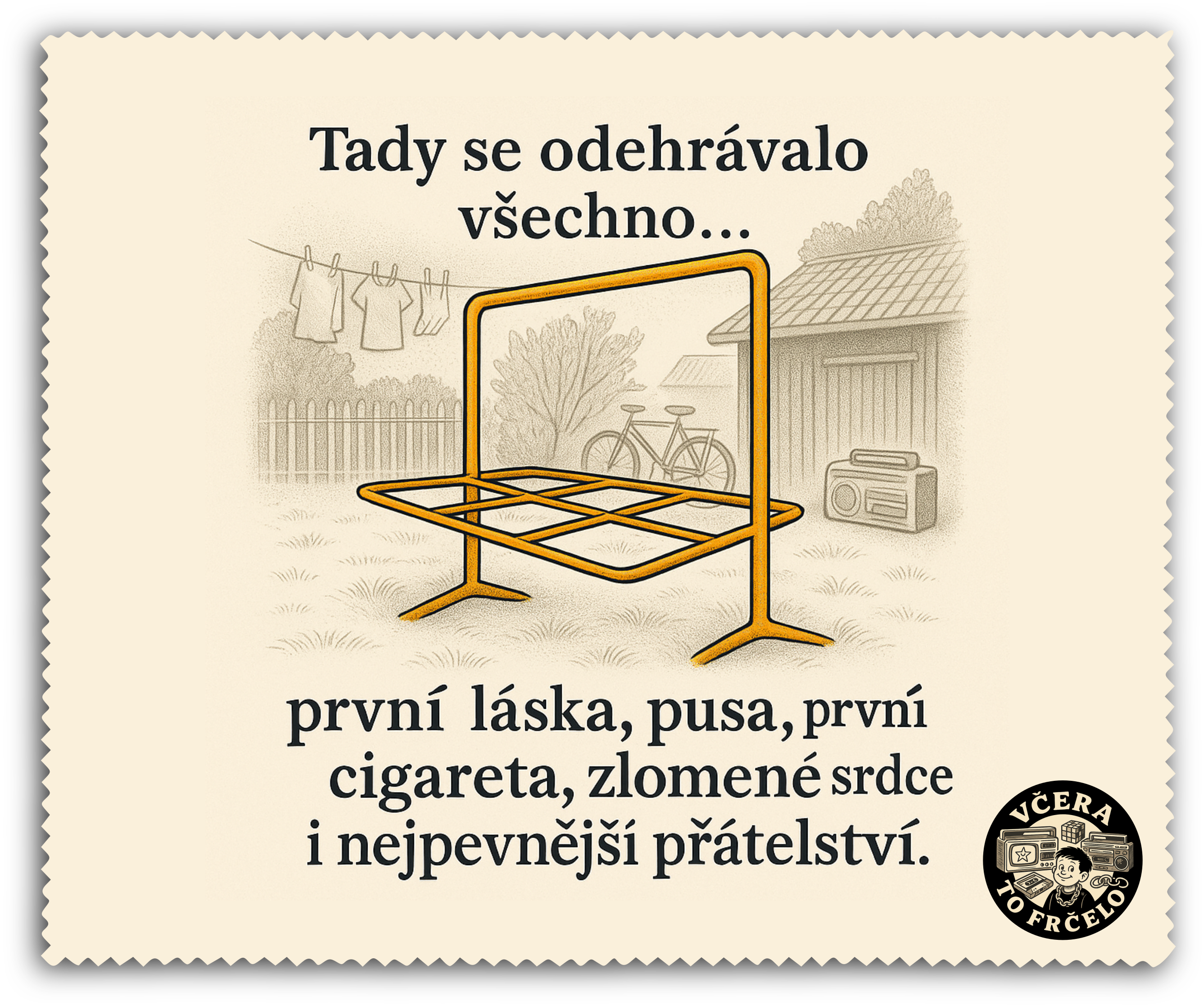 Čistící utěrka - retro 3